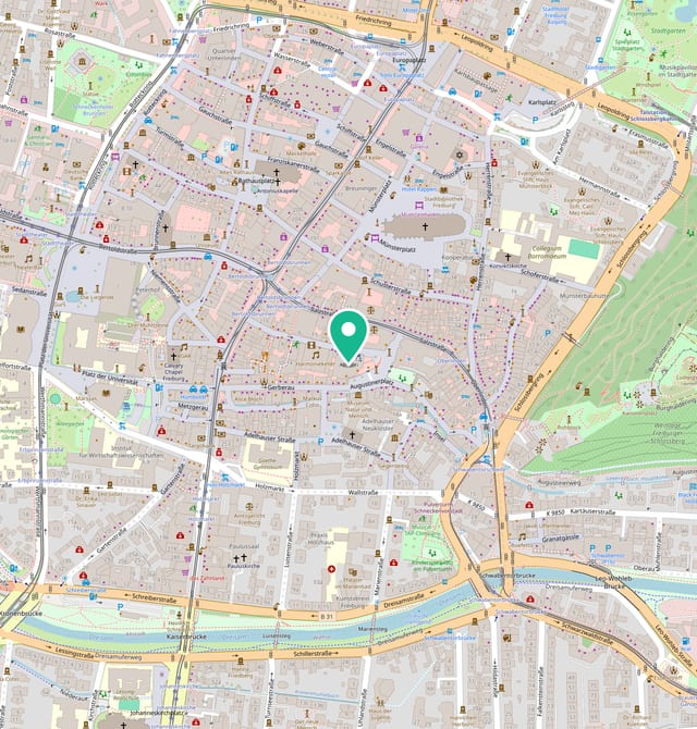 Karte: CLICKLIFT, Augustinerplatz 2, Freiburg